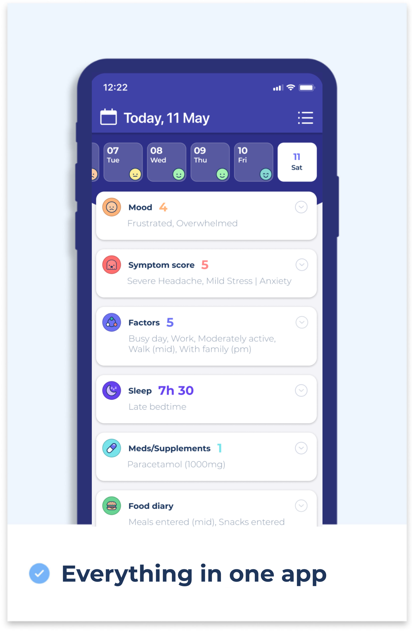 Everything in one health tracker app