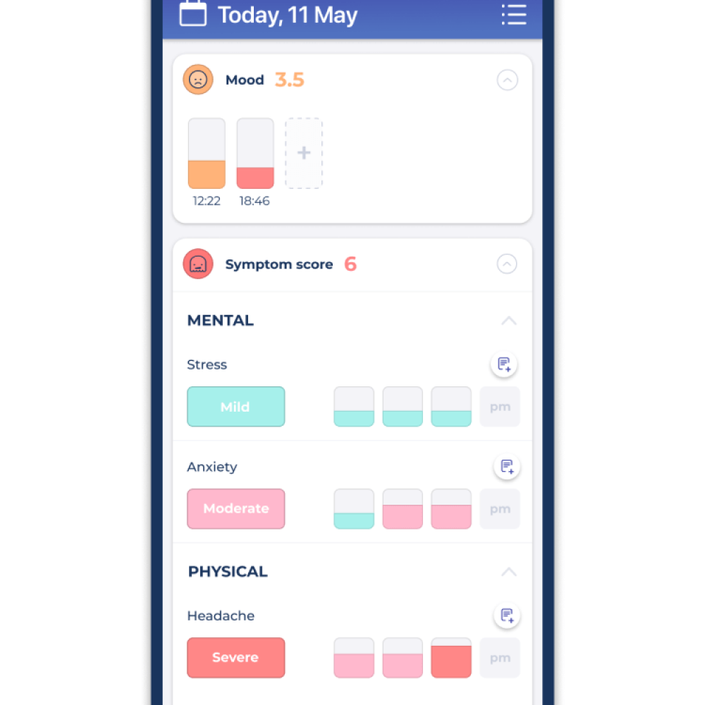 1. Track symptoms & mood