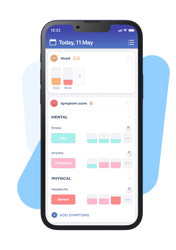 Bearable App Mood & Symptom Entries